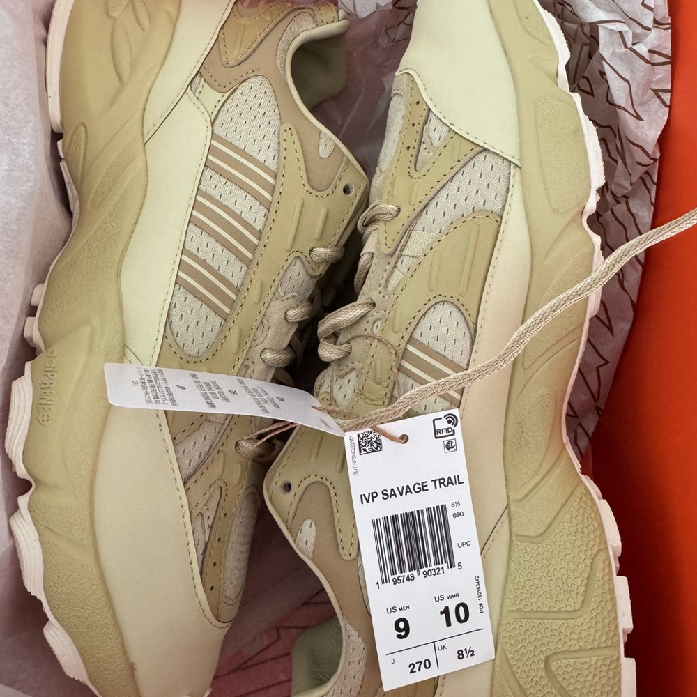 adidas Savage Trail Sneakers in Beige and Cream